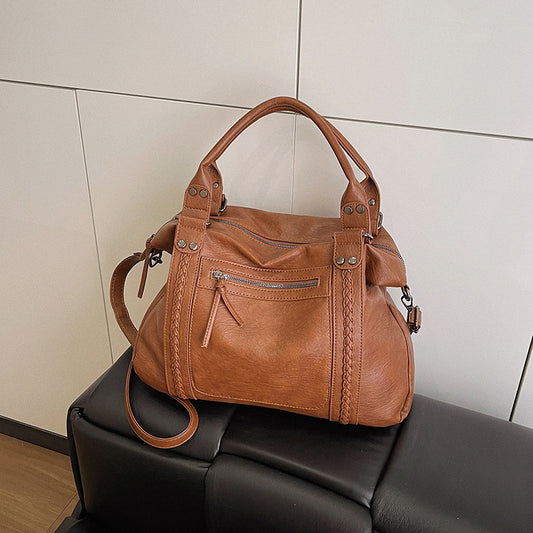 Sac à bandoulière rétro tendance pour femme