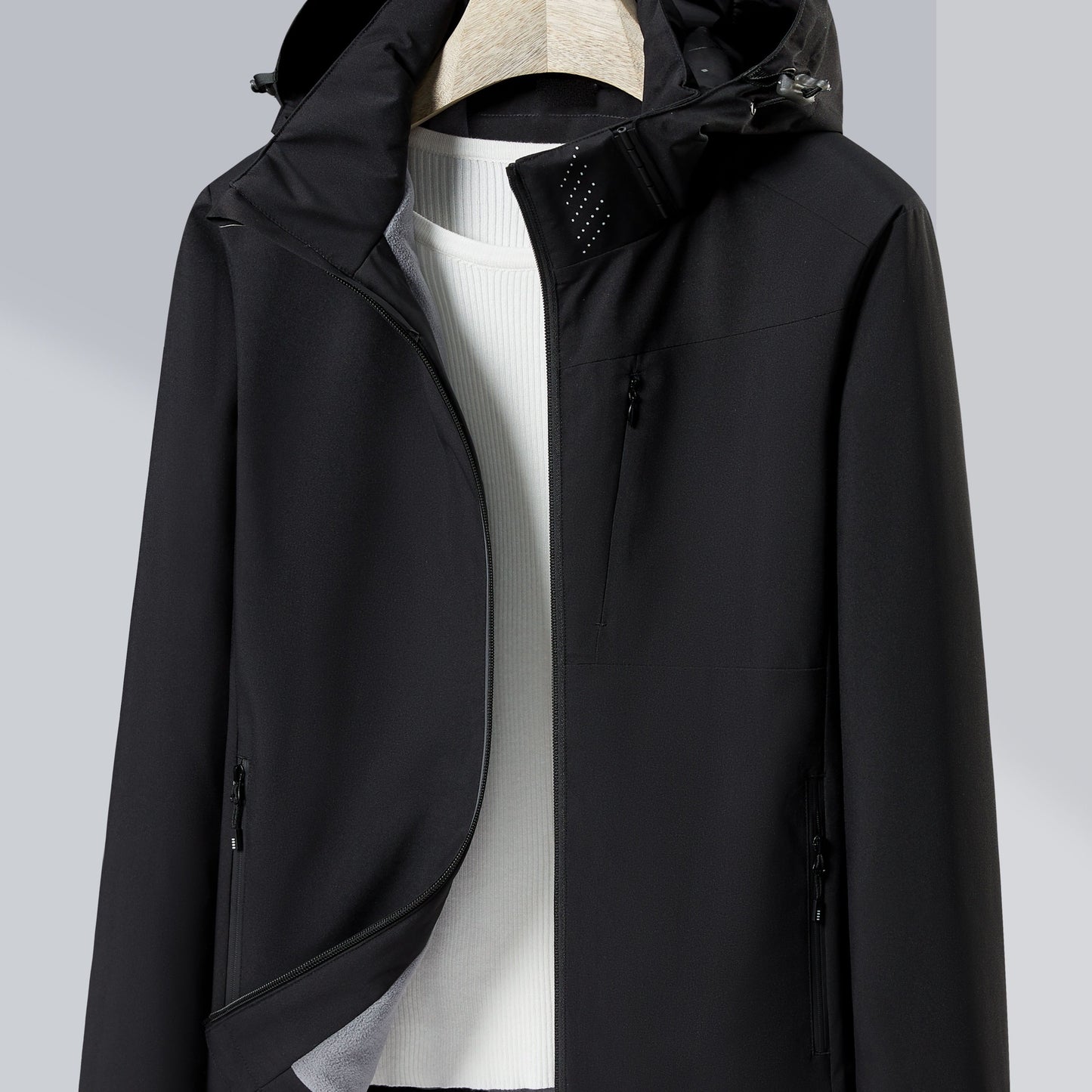 Veste pour femmes, doublure en polaire chaude et matière coupe-ven
