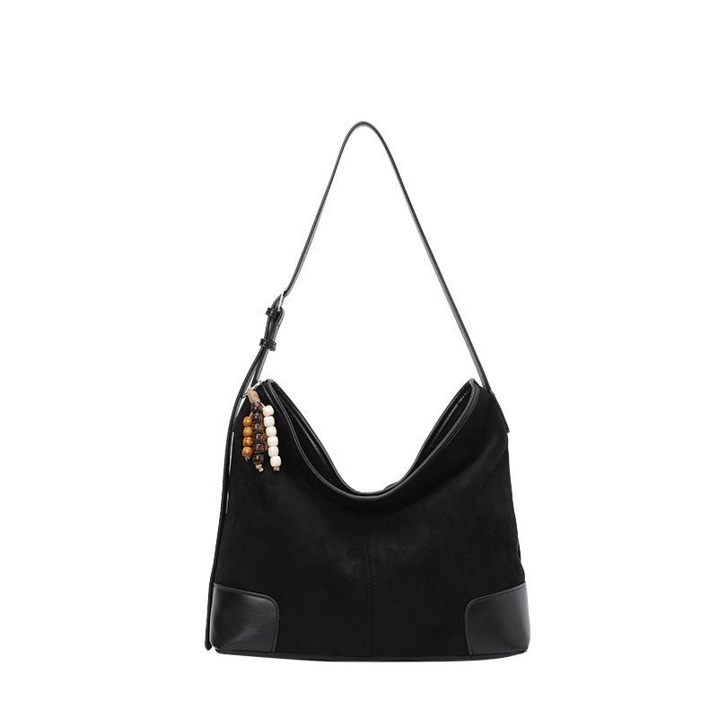 Sac à bandoulière en suédé pour femmes