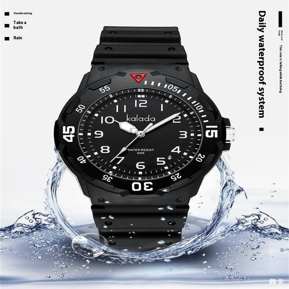 Montre quartz lumineuse sportive pour hommes