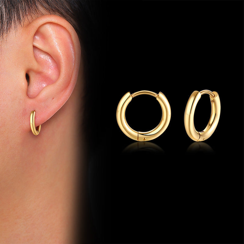 Boucles d'oreilles en acier inoxydable