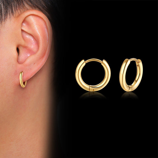 Boucles d'oreilles en acier inoxydable