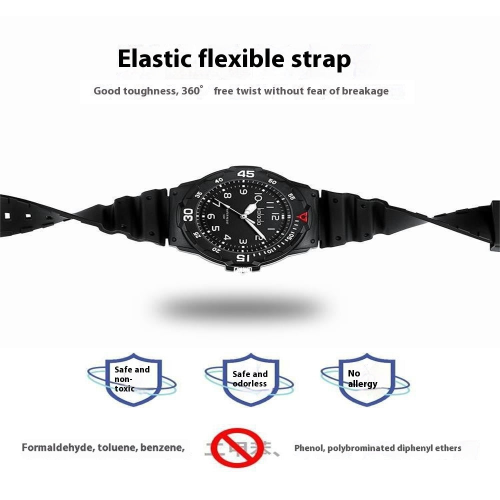 Montre quartz lumineuse sportive pour hommes