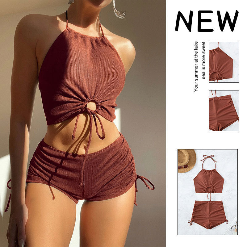 Maillot de bain avec cordon pour femmes