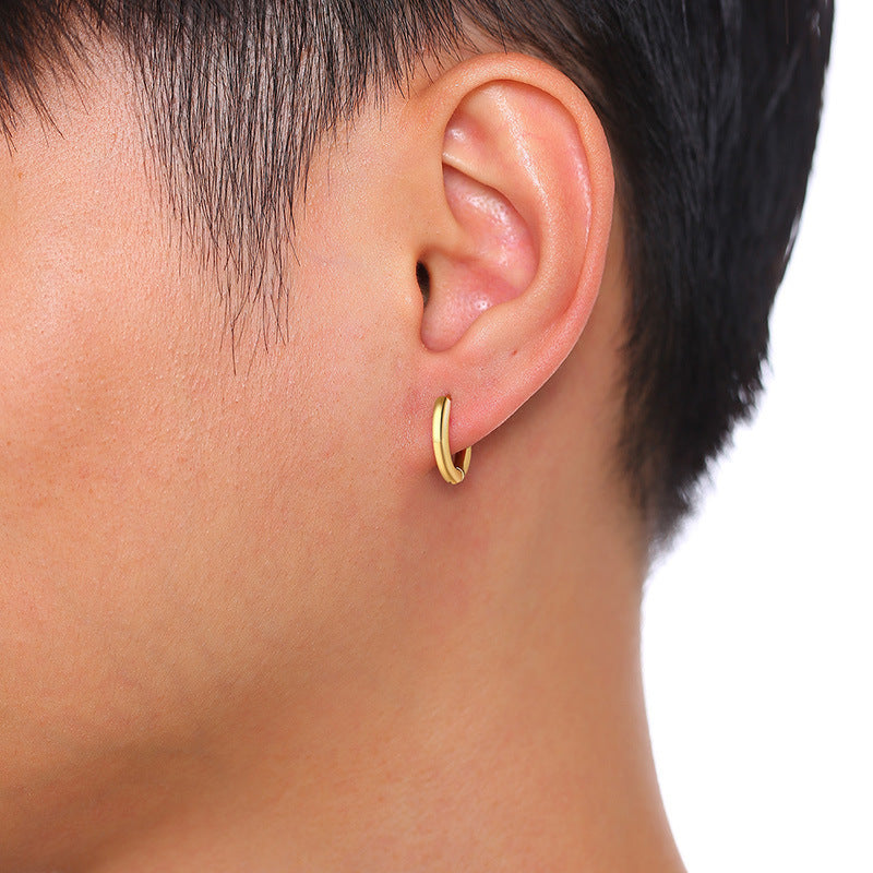 Boucles d'oreilles en acier inoxydable