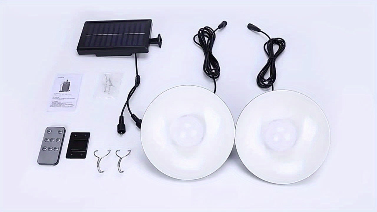 Luminaire Suspendu LED à Énergie Solaire avec Télécommande, éclairage