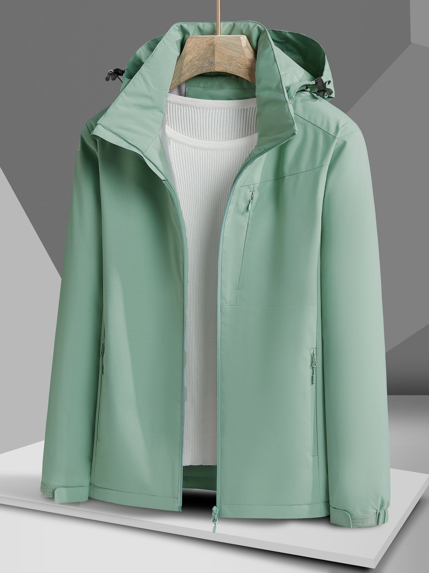 Veste pour femmes, doublure en polaire chaude et matière coupe-ven