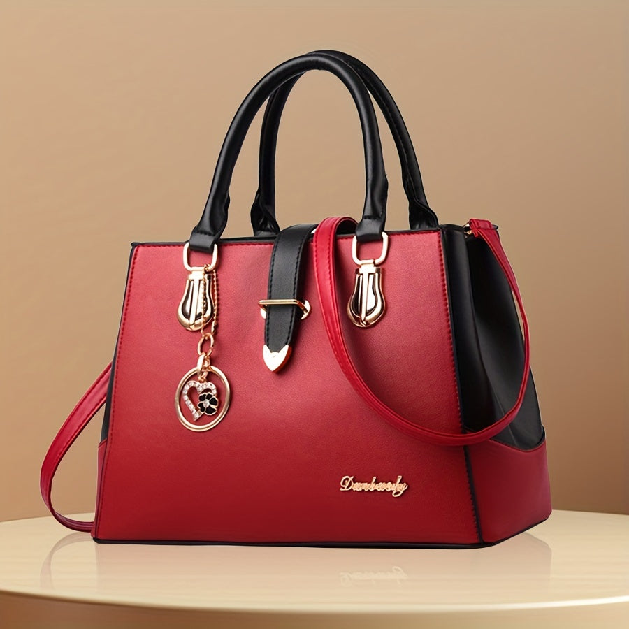 Sac pour femmes allie style et fonctionnalité avec ses doubles poignées et son design épuré.