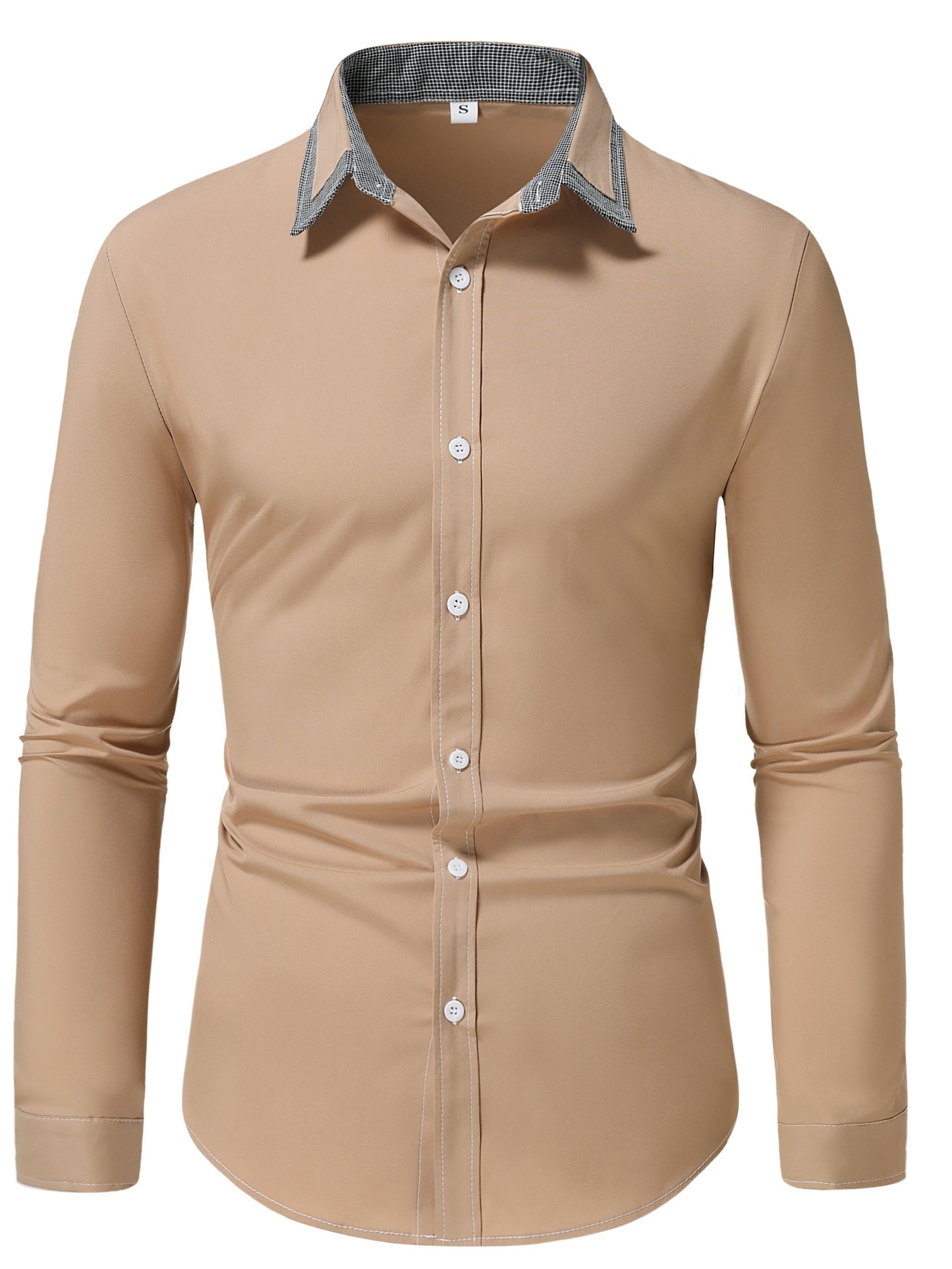 Chemise de couleurs contrastants pour un style décontracté et moderne pour hommes