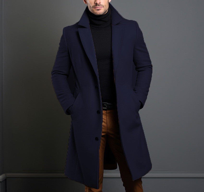 Trench-coat mi-long pour homme