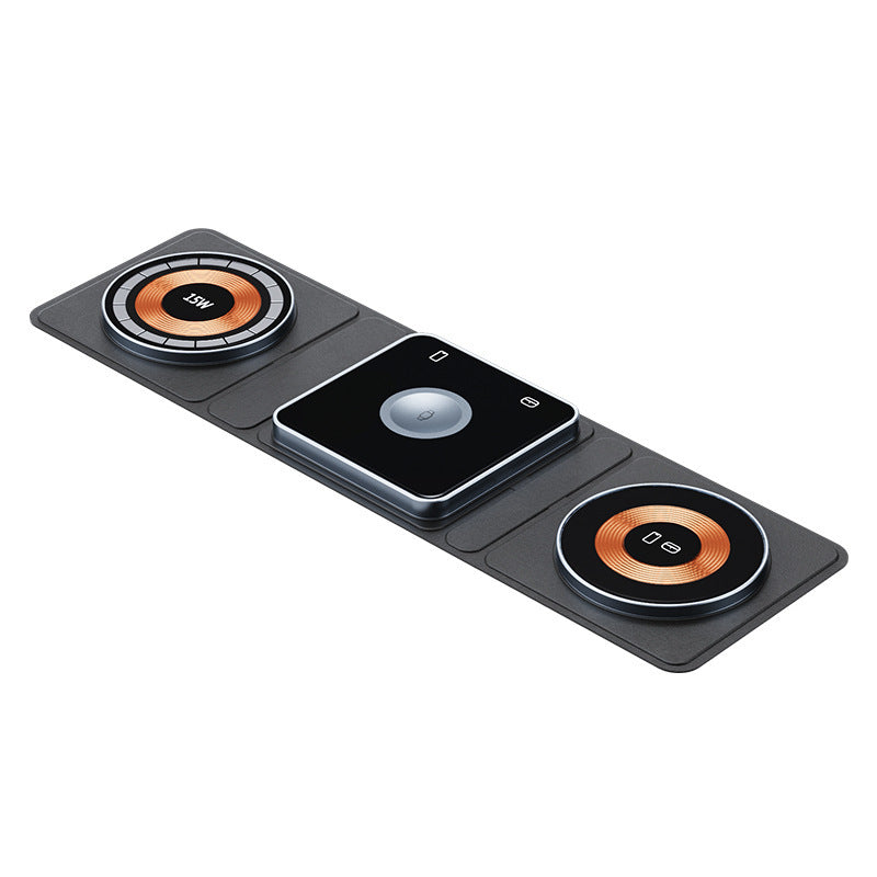 Station de chargement sans fil pliable magnétique 3 en 1 est parfaite pour votre iPhone