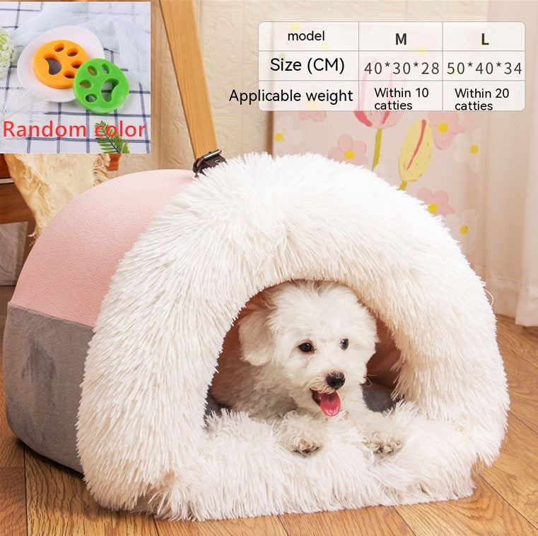 Niche douillet pour animaux de compagnie, chat, chien..