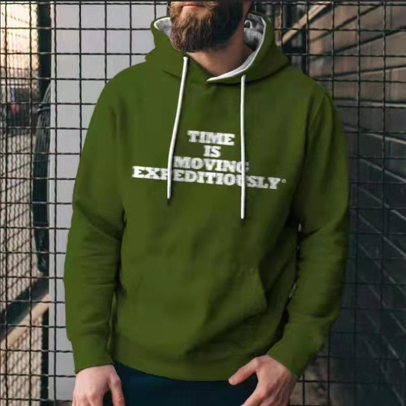 Sweats à capuche décontractés pour hommes de couleur unie