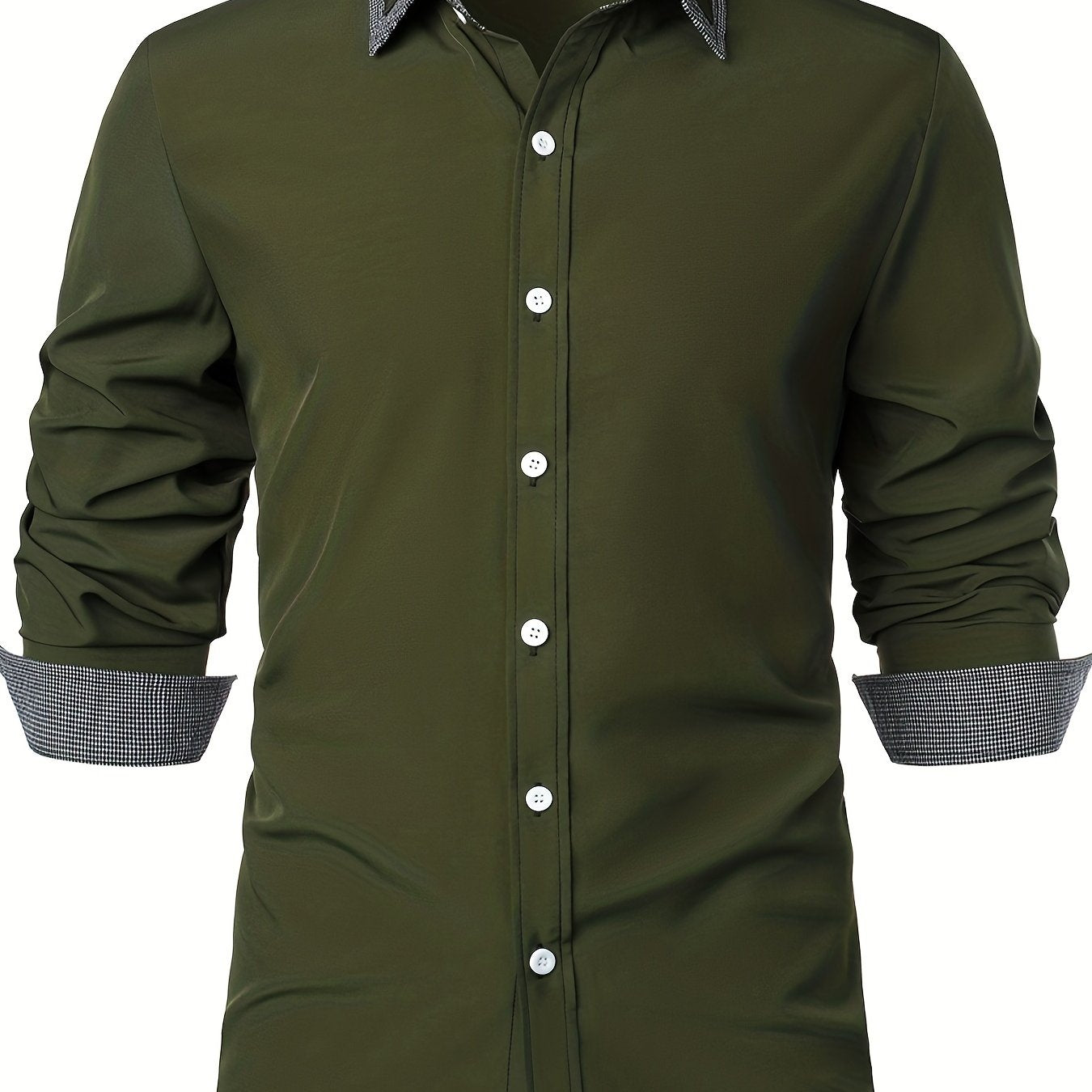 Chemise de couleurs contrastants pour un style décontracté et moderne pour hommes