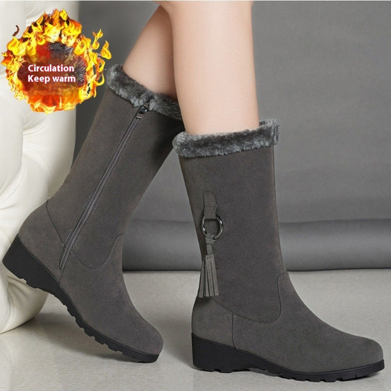 Bottes martin fourrées pour femmes