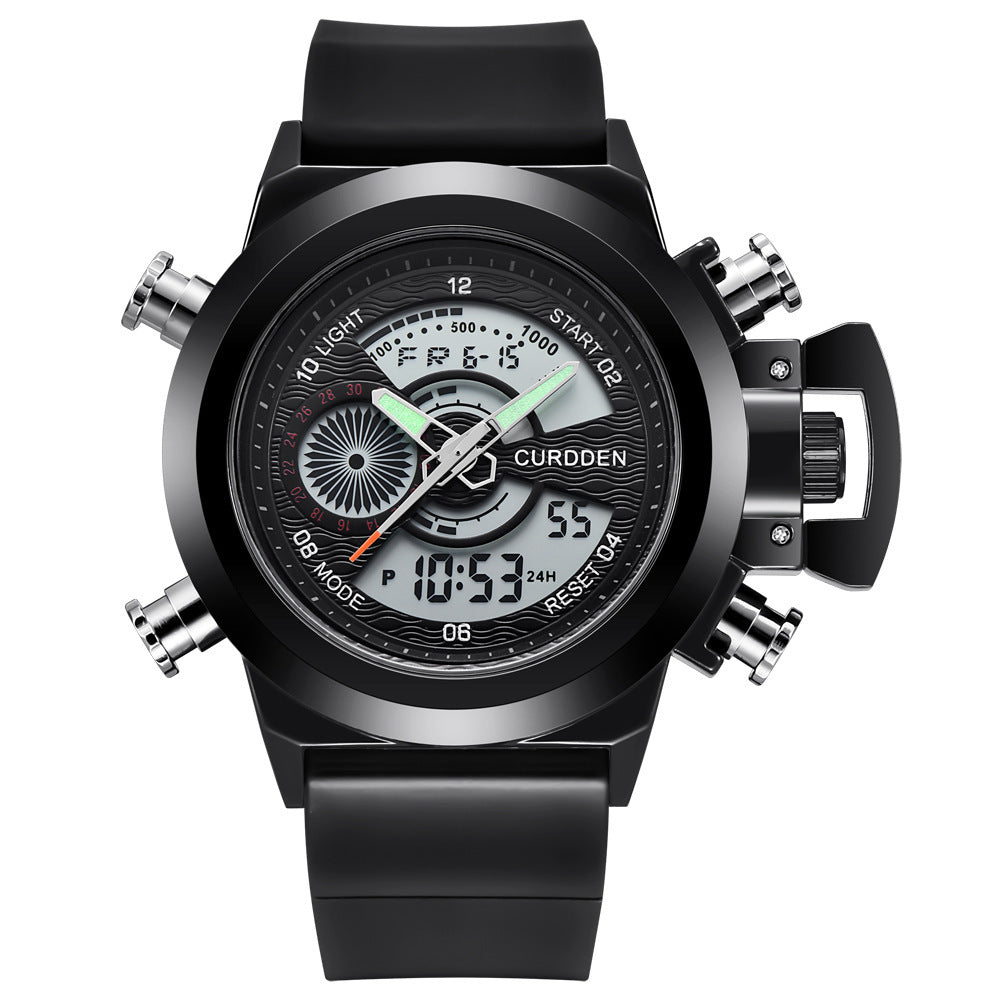 Montre de sport pour hommes, élégante dotée d'un double affichage pour un suivi optimal de vos activités