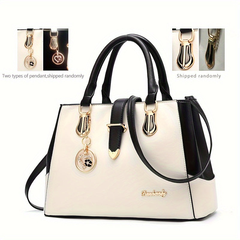 Sac pour femmes allie style et fonctionnalité avec ses doubles poignées et son design épuré.