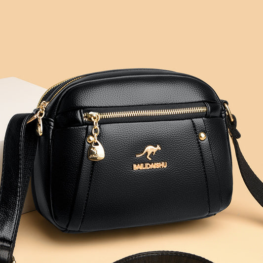 Sac à bandoulière rond et compact pour femmes