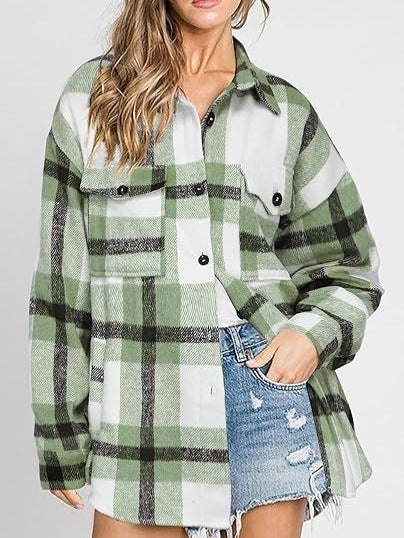 Veste pour femmes à motif écossais