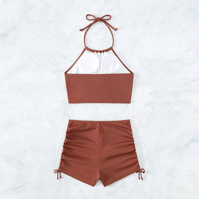 Maillot de bain avec cordon pour femmes