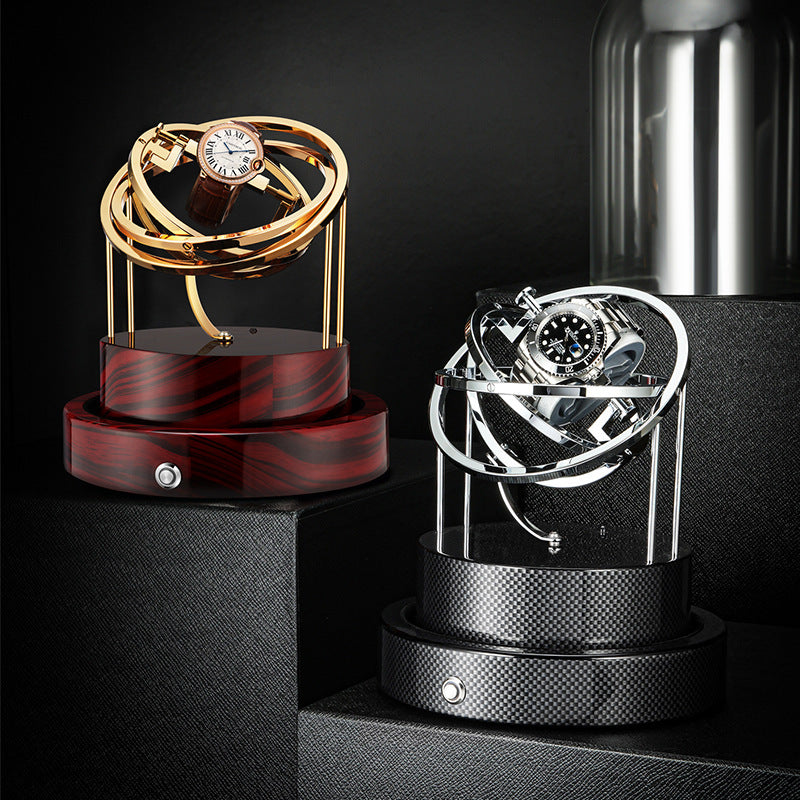 Belle Couvercle en Verre Mécanique Montre Shaker