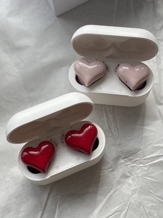 Écouteurs Bluetooth en forme de coeur