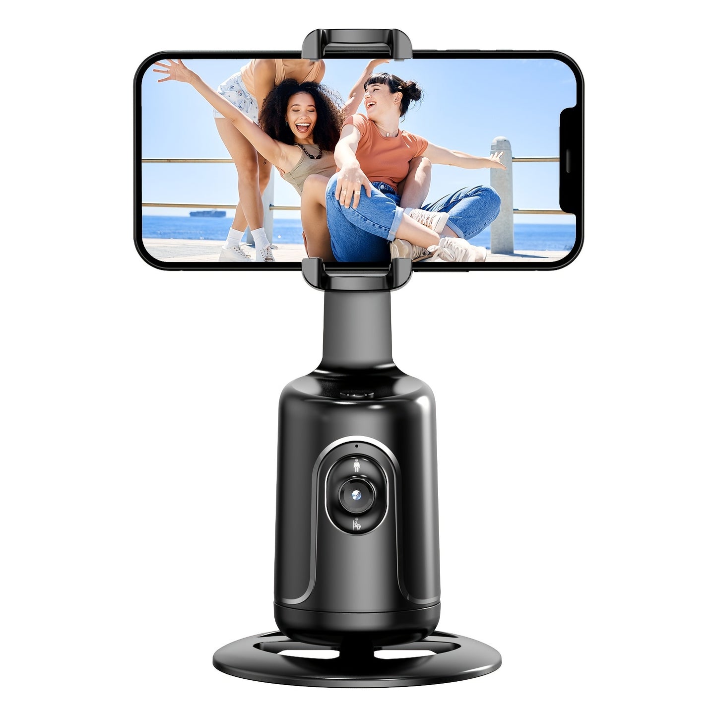 Trépied intelligent avec suivi automatique du visage pour capturer chaque moment en direct. Rotation 360° sans application requise