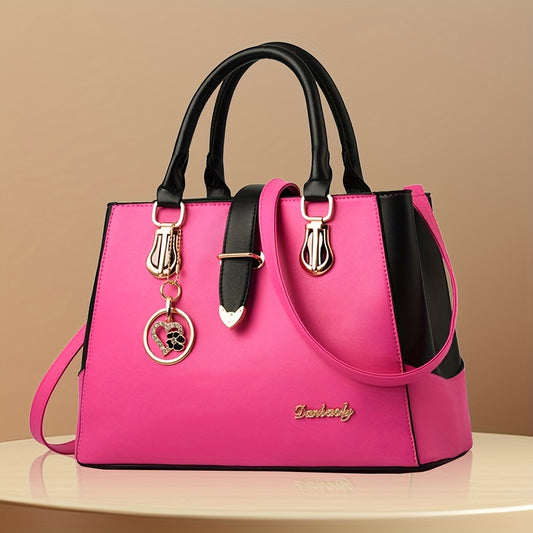 Sac pour femmes allie style et fonctionnalité avec ses doubles poignées et son design épuré.