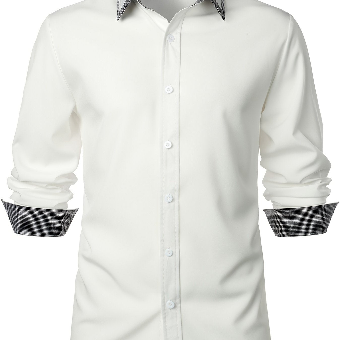 Chemise de couleurs contrastants pour un style décontracté et moderne pour hommes