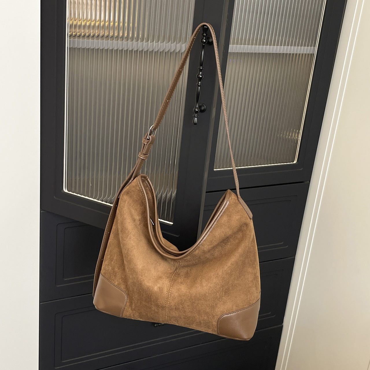 Sac à bandoulière en suédé pour femmes