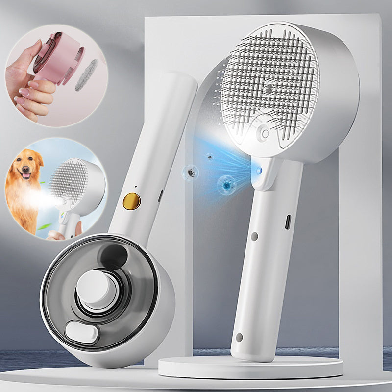 Brosse à vapeur pour chien et chat
