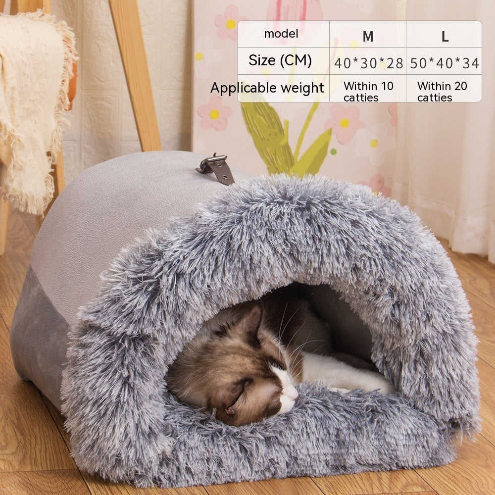 Niche douillet pour animaux de compagnie, chat, chien..