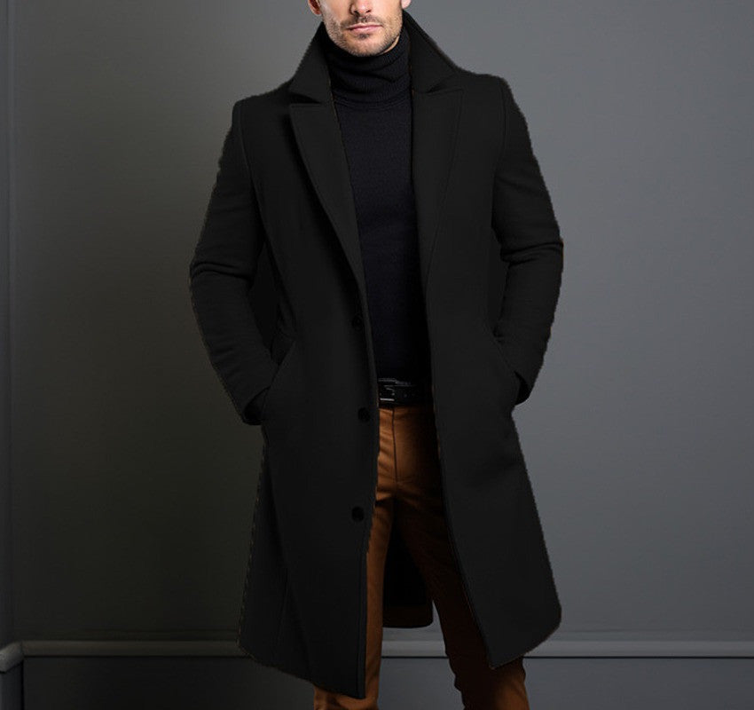 Trench-coat mi-long pour homme