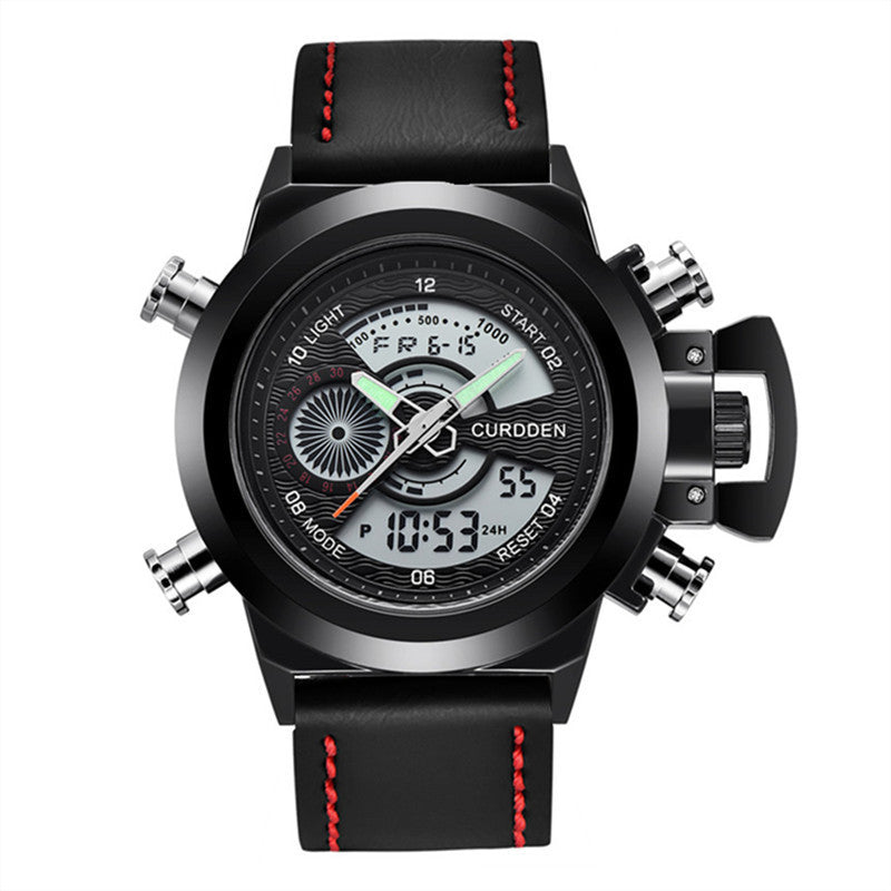 Montre de sport pour hommes, élégante dotée d'un double affichage pour un suivi optimal de vos activités