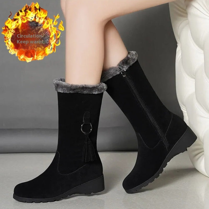 Bottes martin fourrées pour femmes